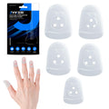 Jyker Usa Guitar Finger Protector - Finger Tips Guard 5 Sizes Thimble Finger Pads Grips Comfort Soft Silicone Ultimate Protectio