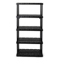 Gracious Living 5 Shelf Knect-A-Shelf Ventilated Heavy Duty Storage Unit 18 x 36 x 72 Organizer System for Home, Garage, Basemen