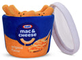 iscream Kraft Macaroni & Cheese 6.5 x 6 Pillow Set with 4 Plushie Macaroni Mini Pillows - Microwave Package