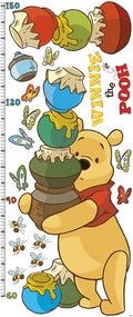RoomMates Growth Chart RMK1501GC: Winnie Pooh Peel & Stick Inches