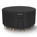 Outdoor Furniture Cover, Round Patio Furniture Covers For Outdoor Furniture, Heavy Duty 500D Waterproof Outdoor Table Cover, Wat