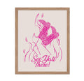 Poster Master See Yall There Poster - Retro Pink Cowgirl Boots Print - Western Art - Cowgirl Art - Wild West Art - Gift for Him 