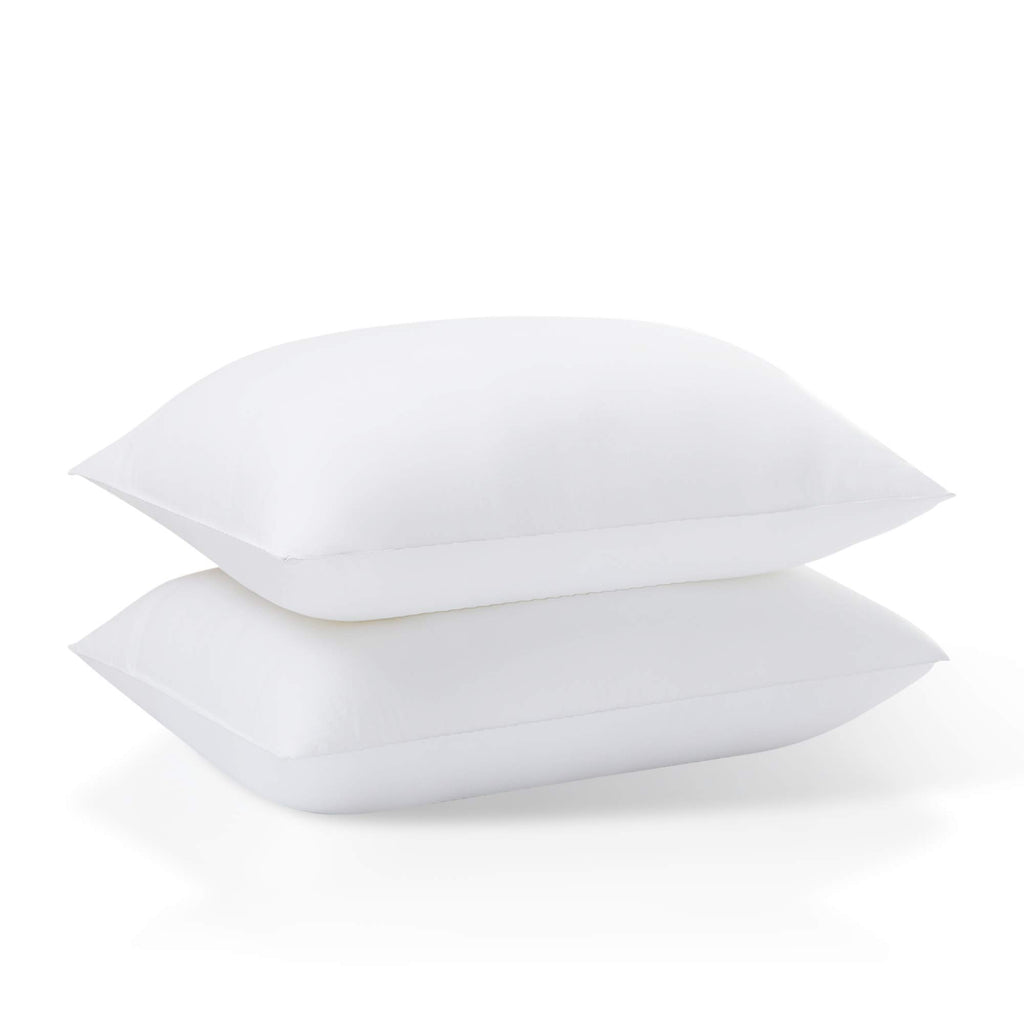 Acanva Standard White Bed Pillows - Soft Rest Cushions for Sleeping, 2 Count