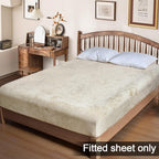 Phf Truly Velvet Fitted Sheet Only Queen Size, Luxury Super Soft Cozy Comfy Fleece Bottom With 15' Deep Pocket, Suitable For Fall Winter And Spring, No Pillowcases, Sand