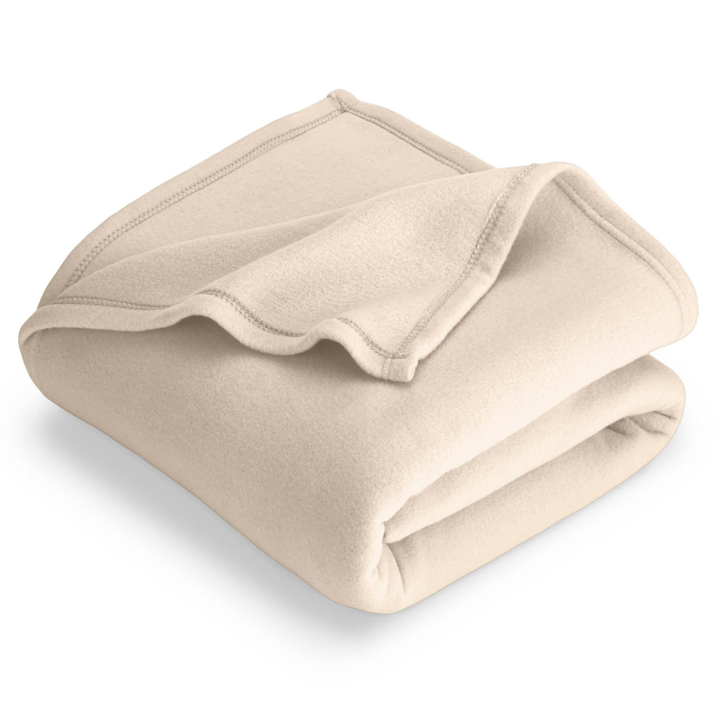 Bare Home Polar Fleece Blanket - Full/Queen Blanket - Sand - Warm & Cozy - Premium Fleece Blanket - Blanket for Bed, Sofa, Campi