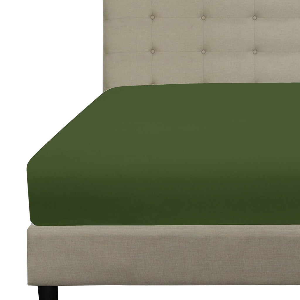 Royale Linens Fitted Sheet King - Brushed Hotel Quality 1800 - Soft Wrinkle & Fade Resistant - Bottom Sheet - Deep Pocket Stretc