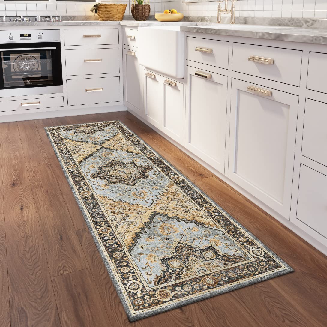 Dalyn Rugs Jericho Jc2 Pewter 2'6" X 12' Rectangle Soft Runner Rug, Easy Clean, Non Shedding, Bedroom, Entry, Living Room, Dining Room, Kitchen Rug