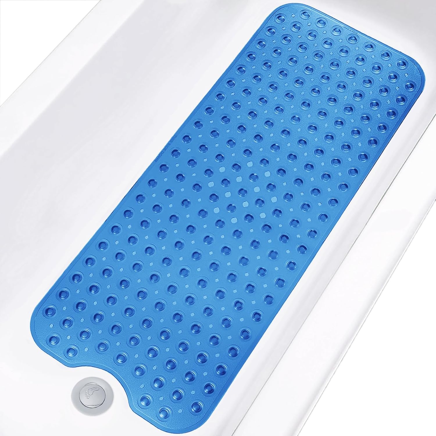 JOLYMIT Bathtub and Shower Mats, NonSlip Bath Mat, Bath Tub Mat with Suction Cups & Drain Holes for Bathroom, Silicone Bathtub 