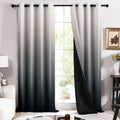 Story@Home 100% True Blackout Window Curtains 5 Feet Long Set Of 1 | Room Darkening Curtain | Gradient Printed | Ombre Curtains 