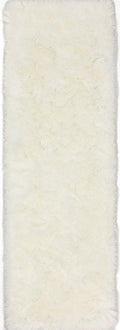Addison Rugs Aurora Aau31 Pearl 2'3" X 7'6" Rectangle Soft Shag Runner Rug, Easy Clean, Plush, Bedroom, Entryway, Laundry Room, Living Room, Dining Room, Kitchen Rug