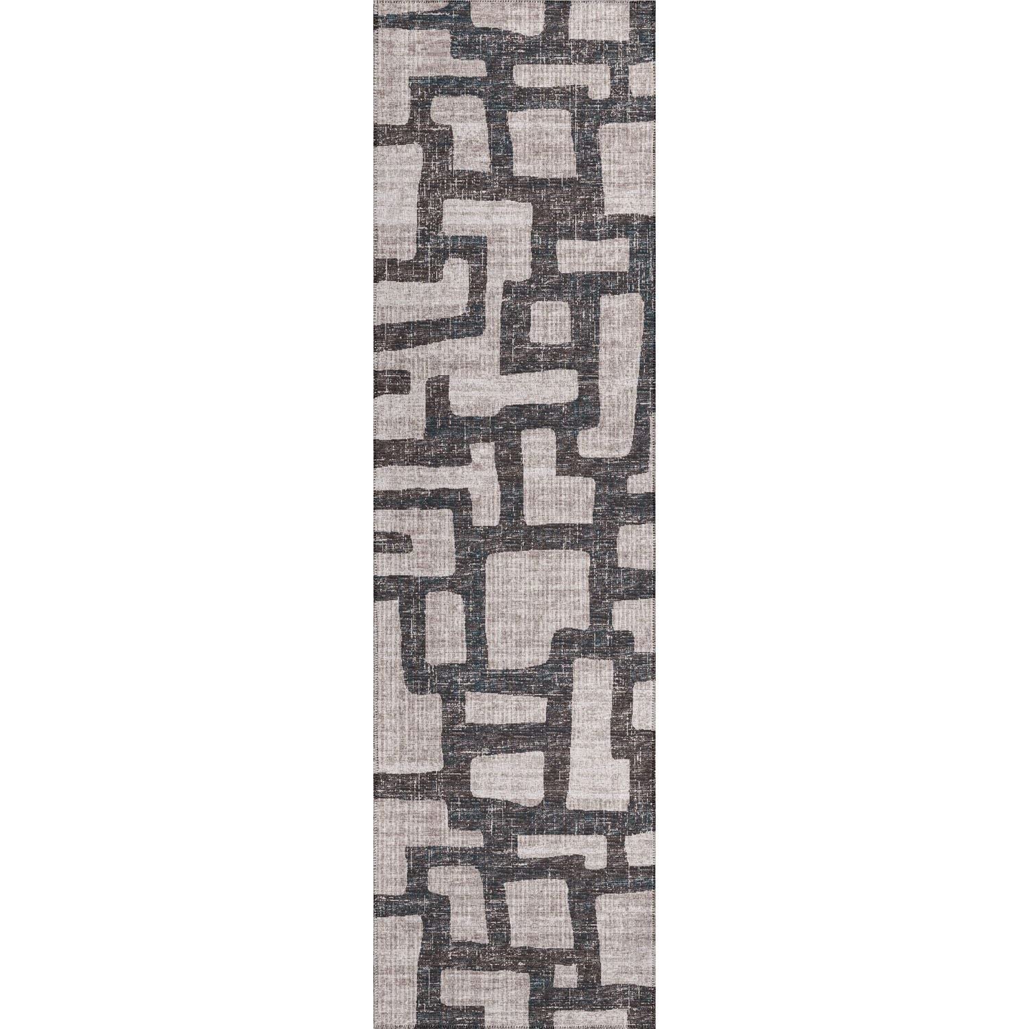 Sedona Sn4 Grey Contemporary Rug Runner 2' 3" X 10'