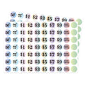 Starboling Garage Sale Stickers,1 Inch Small Yard Sale Stickers,1400 Pcs Garage Sale Price Stickers,Gradient Color Flea Market P