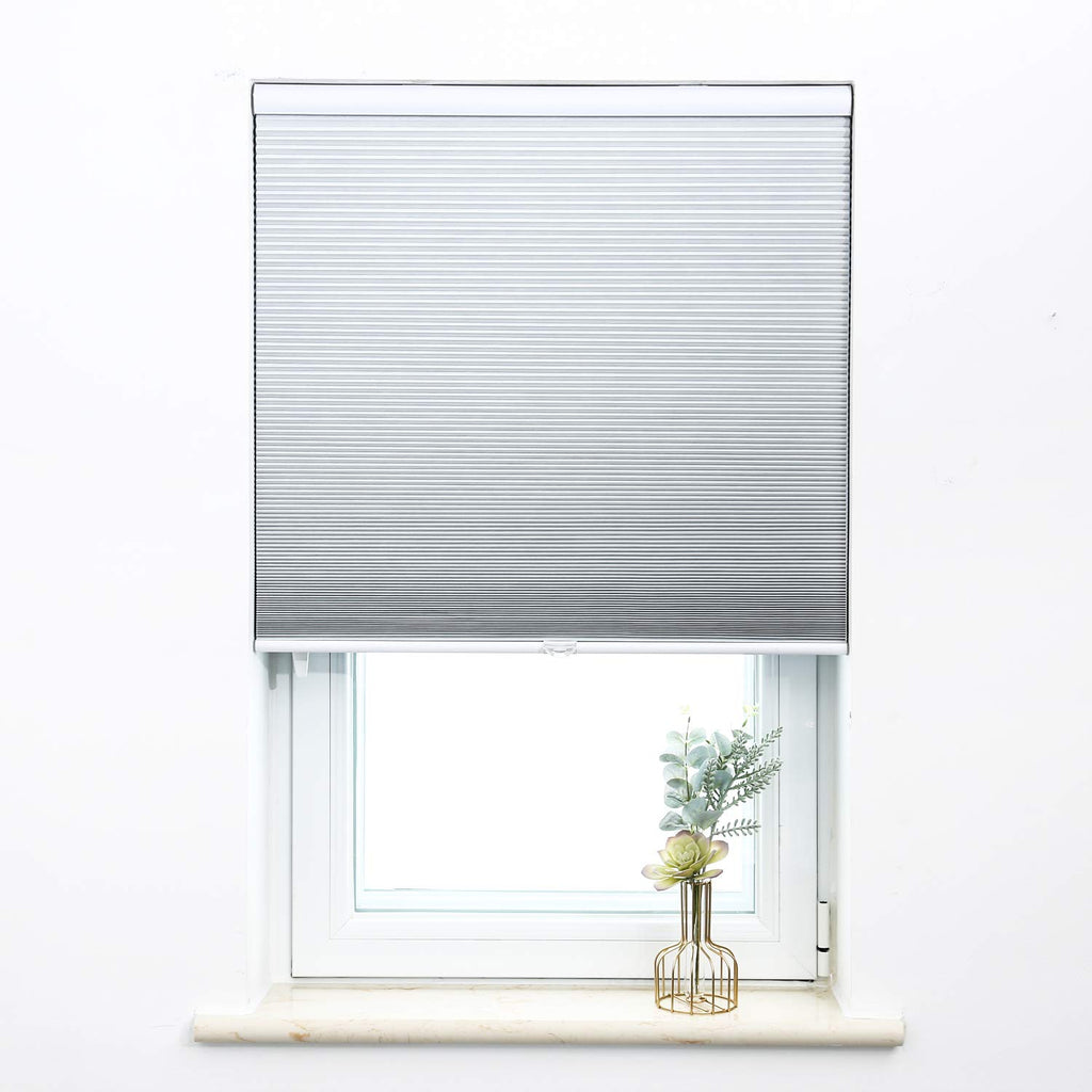 Cordless Cellular Shades Blackout Window Blind, White(Blackout), 33'' W X 38'' H