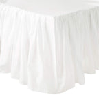 Greenland Home Cotton Voile Dust Ruffle, 18-Inch L, White