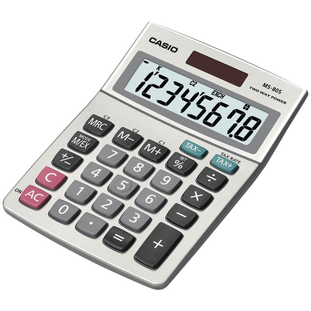 Desktop Calc W/8-Digit Display Tax Currecy Profit Margin % +/-