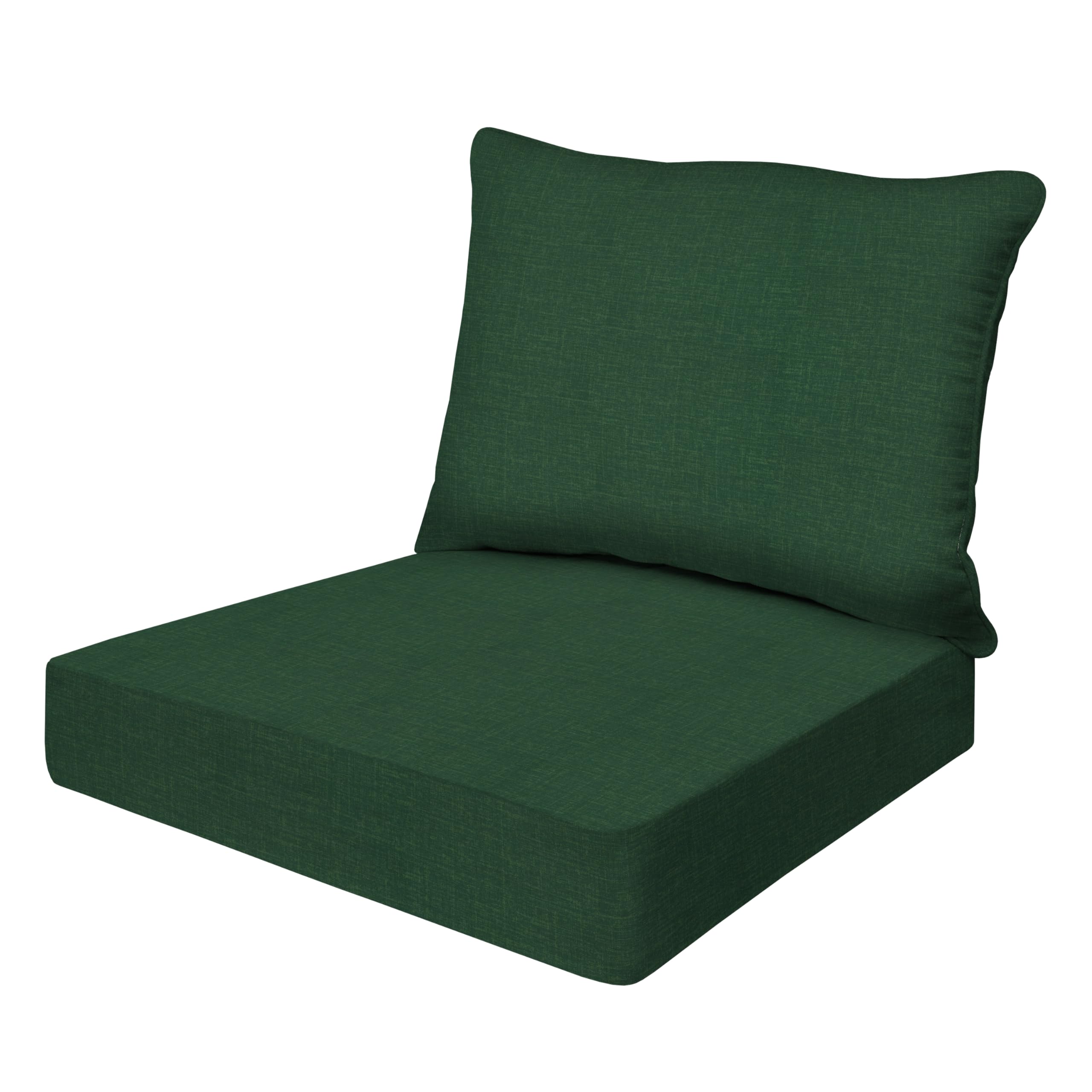 Honeycomb Essentials Outdoor Deep Seating Cushion, 24    X 24   , Hampton Texture Hunter Patio Chair Cushion