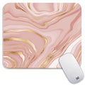 Armanza Square Mouse Pad Pink Gold,Personalized Premium-Textured Custom Mouse Mat Design,Washable Mousepad Lycra Cloth,Non-Slip