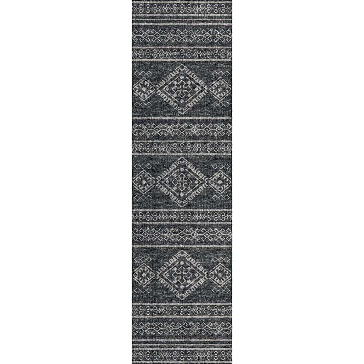 Sedona Sn14 Black Transitional Rug Runner 2' 3" X 10'