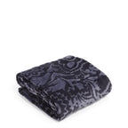 Vera Bradley Women'S Fleece Plush Throw Blanket, Java Navy Tonal, 80 X 50