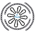 4 Pack 26In Hanging Chair Chain With 8 Carabiners, 440Lb Capacity Hanging Kits Heavy Duty Hanging Chair Hardware For Hammock Swing Hanging Chair Punching Bags Sandbag Indoor Outdoor Yoga Gym (Black)
