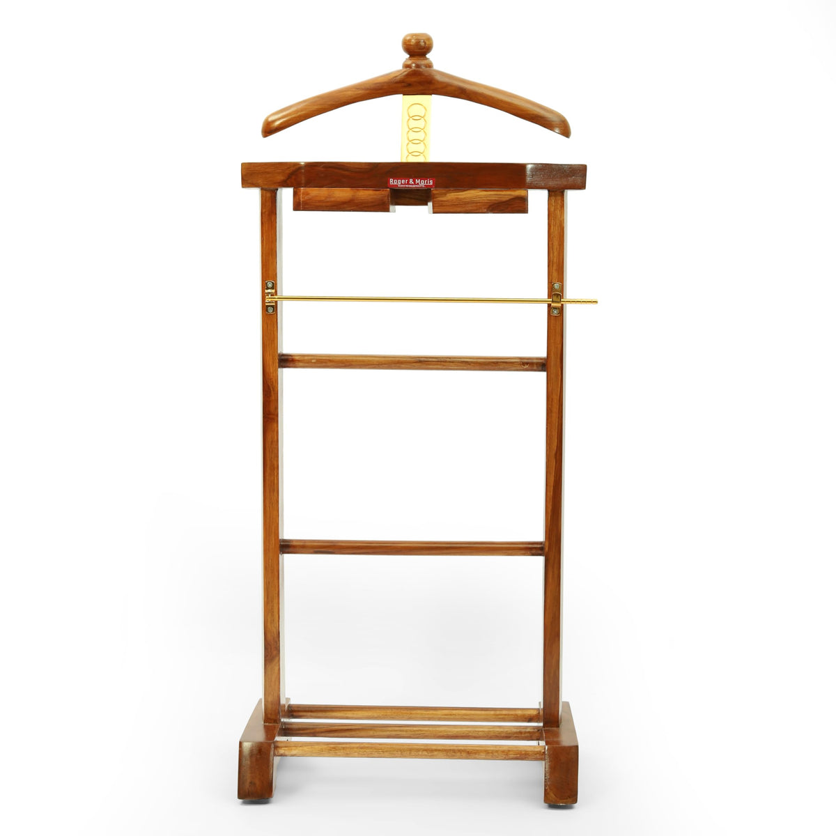 Roger & Moris Wooden Coat Stand With Drawers