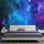 Apdidl Extra Large Galaxy Space Tapestry For Bedroom Aesthetic 118'' X 98'' Blue Starry Sky Stars Universe Tapestry Mysterious N