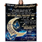 Buugviil Granddaughter Gifts From Grandma, Granddaughter Blanket 50 * 60    To Keep Warm, Granddaughter Gifts, To My Granddaught