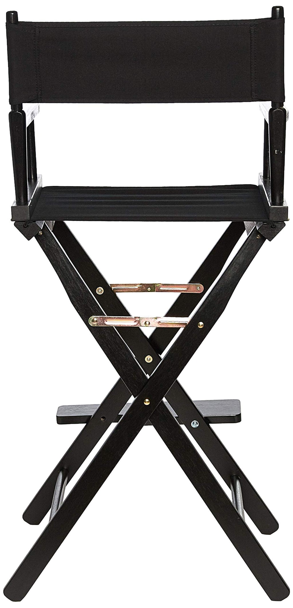 Casual Home Director'S Chair ,Black Frame/Black Canvas,30" - Bar Height