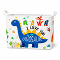Dinosaur Storage Basket, 36L Foldable Fabric Bin with Handles