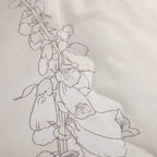Sleepbella Comforter Twin Size, 600 Thread Count Cotton Brown Branches And Blue Flowers Off-White Comforter Sets, Down Alternati