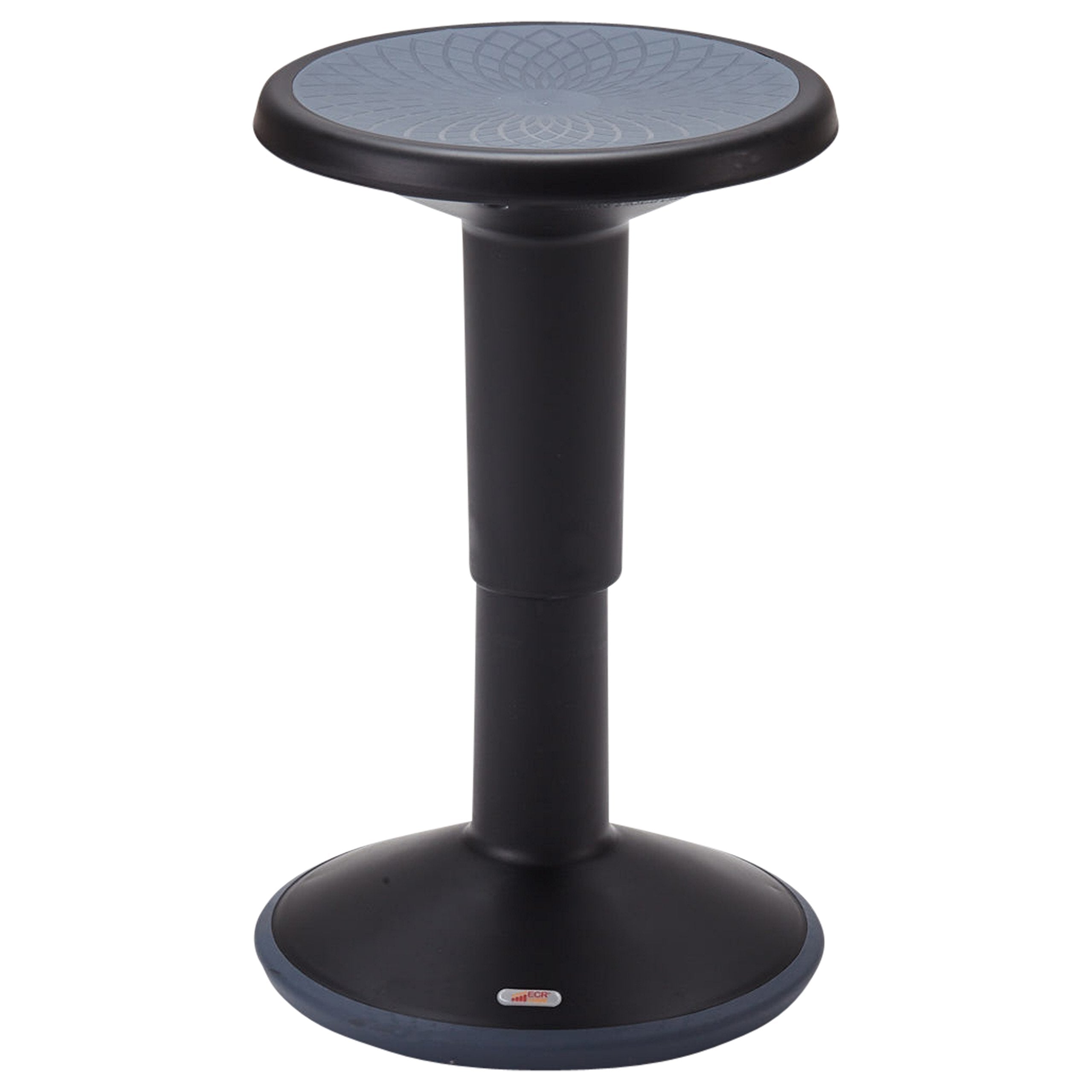 Ecr4Kids Sitwell Wobble Stool, Adjustable Height, Active Seating, Black