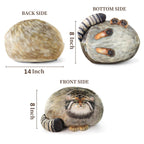 Sew Butiful Steppe Cat Plush, Cat Stuffed Animal 35Cm/14Inch, Pallas Cat Plush Pillow, Cute Plushies For Girls, Soft Plush Pillo