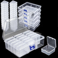 EARTHCONE 13Pc Stackable Storage Bin with Lid Drawer Organizer Transparent