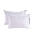 Lane Linen 100% Organic Cotton Pillow Cases Standard Size Set of 2 (20x26) - Cotton Pillowcases Standard Size - Soft White Pillo