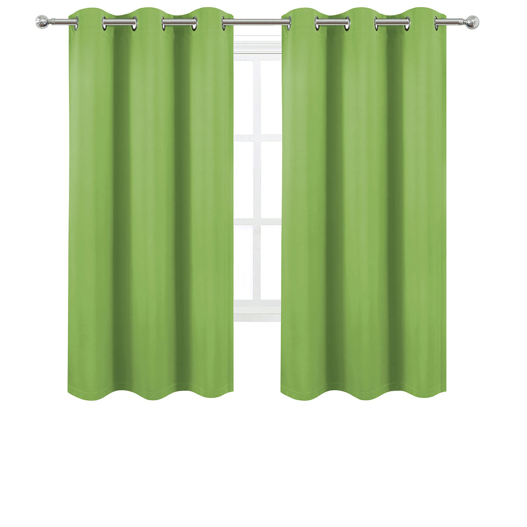 Lemomo Light Green Thermal Blackout Curtains/40 X 72 Inch/Set Of 2 Panels Room Darkening Curtains For Bedroom And Living Room