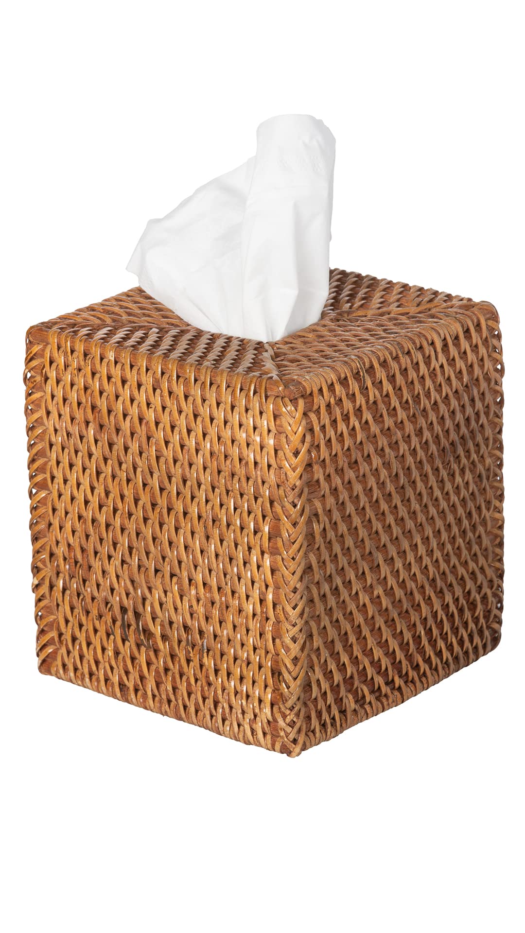 Kouboo Loma Square Rattan Tissue Box Cover (Brown)