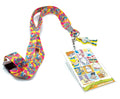 Silver Buffalo Ren & Stimpy Lanyard With Badge Holder & Rubber Charm, Multicolor