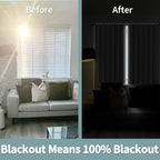 Bgment Pure White 100% Blackout Curtains 63 Inches Long With Thermal Insulated Liner, Rod Pocket And Back Tab Double Layer Full Room Darkening Window Curtain For Bedroom, 2 Panels, Each 38 X 63 Inch