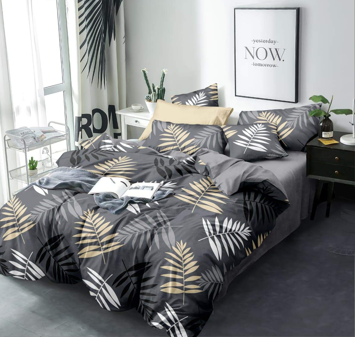 The Home Style Super Soft Glace Cotton 350 Tc King Size Ac Comforter L Blanket L Duvet With 1 King Size Elastic Fitted Bedsheet 
