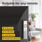 Magnetic Remote Control Holder - 5 Pcs White Set For Tv, Fan, And Air Conditioner Remotes - Wall Mount With Self-Adhesive Back F