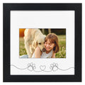 Americanflat Pet Picture Frame with Shatter-Resistant Glass - Use as 8x8 Frame without Mat or 4x6 Frame with 3 Interchangeable M