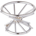 Bards Silver-toned Egg Stand/Holder, Swirl Leg, 2 diameter, Pack of 2