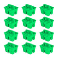 Storex Mini Classroom Caddy, Multipurpose Classroom Organizer With Handle, Green, 12-Pack (01064U12C)