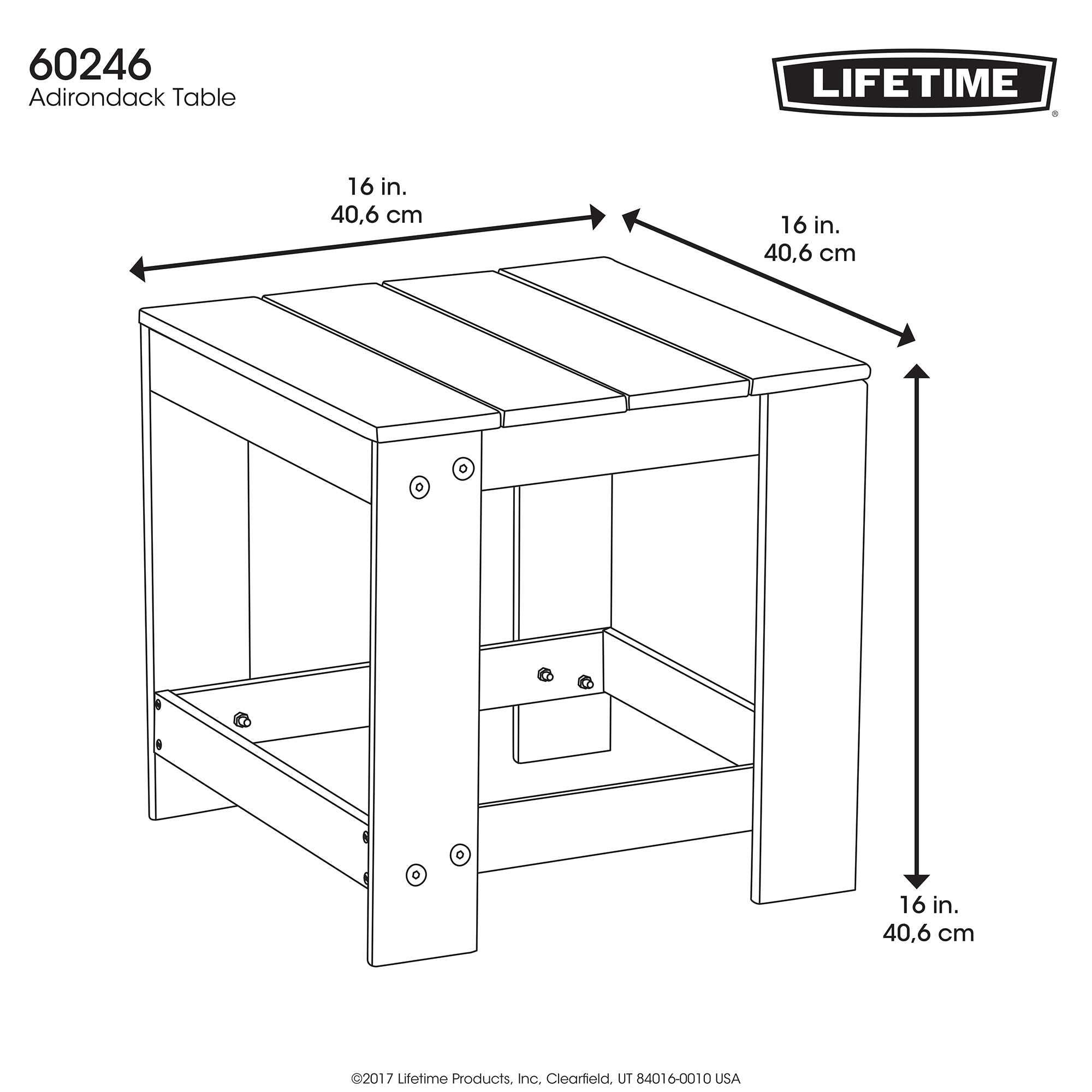 Lifetime 60246 Adirondack Table