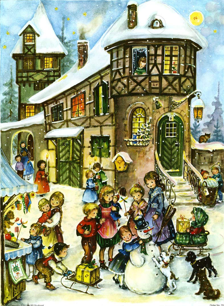 Alexander Taron Large Village and Kids Advent Calendar