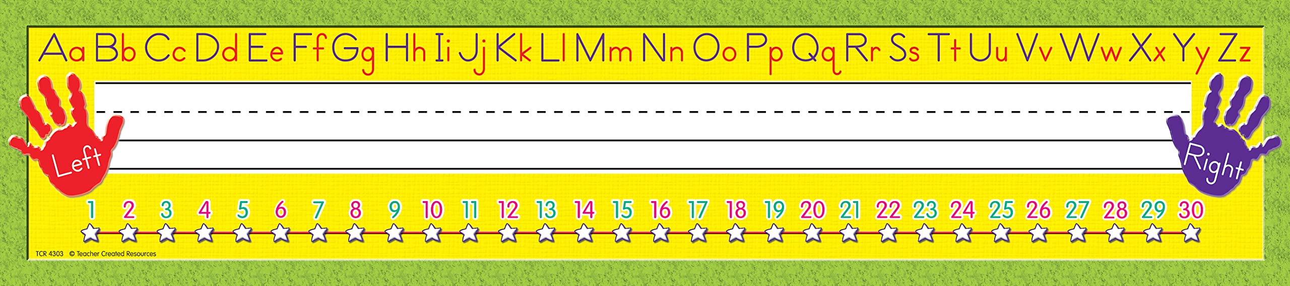 Teacher Created Resources Right/Left Alphabet Super Jumbo Name Plates (Tcr4303)