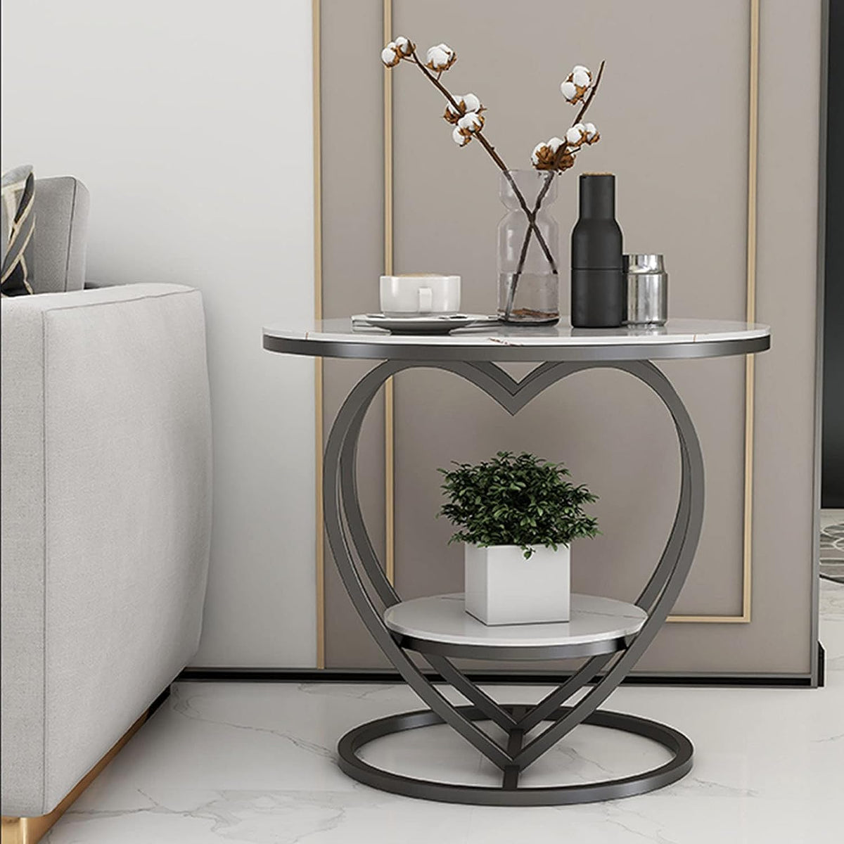 Al Hama Small Coffee Table Coffee Table Love Side Table Living Room Round Table Sofa Corner Table Bedroom Living Room And Office