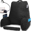 Homie Reading Pillow With Reading Light And Wrist Support, Has Arm Rests, And Back Support For Bed Rest, Lounging, Reading, Work