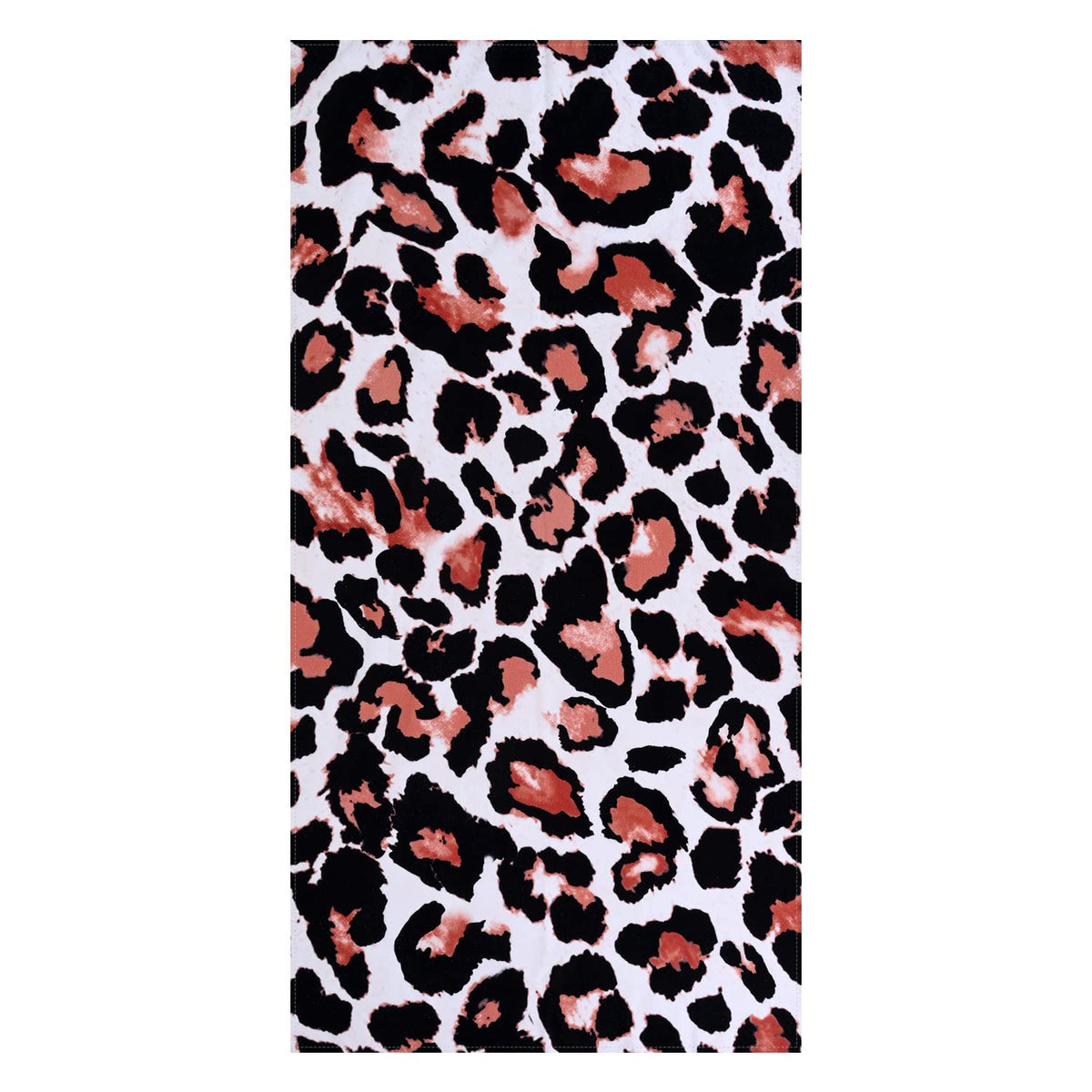 LIVILAN Leopard Cheetah Print Beach Towel, 24   x48   , Microfiber, Lightweight, Thin, Quick Dry, Sand Proof, Ideal for Swim, Ba
