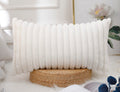 Panod Faux Fur Decorative Lumbar Throw Pillow Covers 16 X 26,Plush Long Boho Lumbar Pillow Covers Pillow Case Cushion Case For B